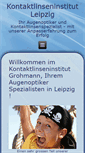 Mobile Screenshot of kontaktlinsen-leipzig.de